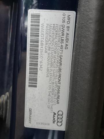 Zdjęcie 10 z aukcji – 2005 AUDI A4 QUATTRO z VIN WAUDT48H35K016342