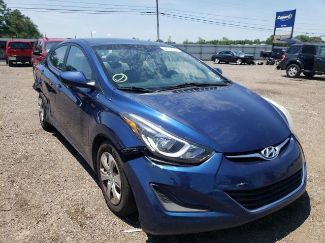 HYUNDAI ELANTRA SE 2016 with VIN 5NPDH4AE3GH688147 - Photo from auction