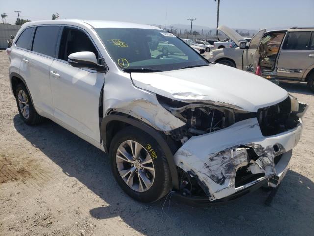 TOYOTA HIGHLANDER 2015 with VIN 5TDZKRFH0FS091716 - Photo from auction