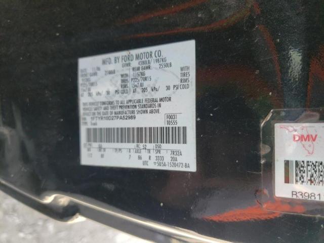 Photo 10 from auction – 2007 FORD RANGER with VIN 1FTYR10D27PA52989
