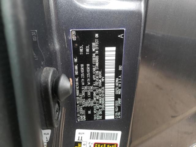 Photo 10 from auction – 2020 TOYOTA HIGHLANDER with VIN 5TDHZRBH0LS019536