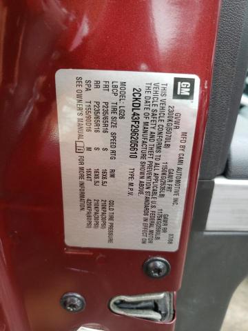Photo 10 from auction – 2009 PONTIAC TORRENT with VIN 2CKDL43F296205610