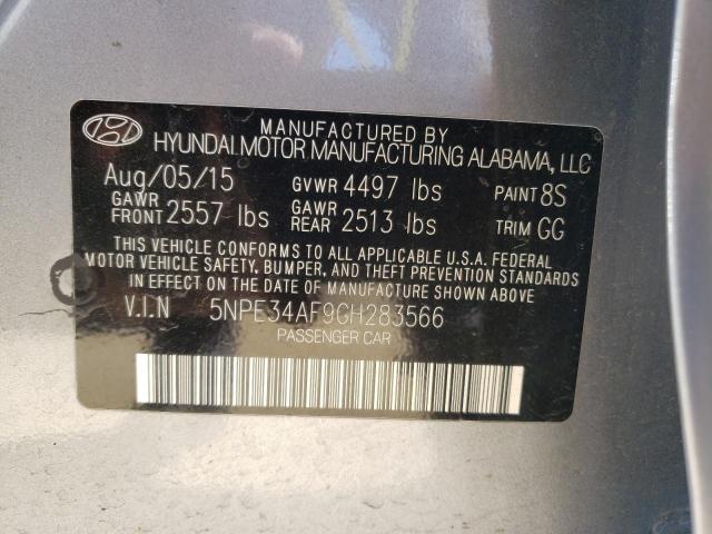 Photo 10 from auction – 2016 HYUNDAI SONATA with VIN 5NPE34AF9GH283566