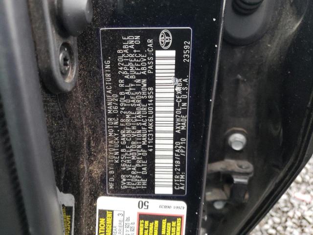 Photo 10 from auction – 2020 TOYOTA CAMRY LE with VIN 4T1C31AK6LU014858