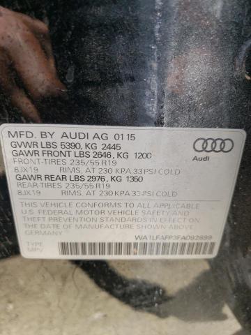 Photo 10 from auction – 2015 AUDI Q5 PREMIUM with VIN WA1LFAFP3FA092899