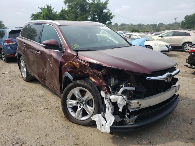 TOYOTA HIGHLANDER 2016 with VIN 5TDDKRFH2GS318271 - Photo from auction