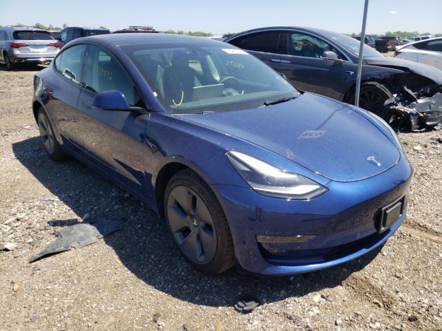TESLA MODEL 3 2022 with VIN 5YJ3E1EB1NF188485 - Photo from auction