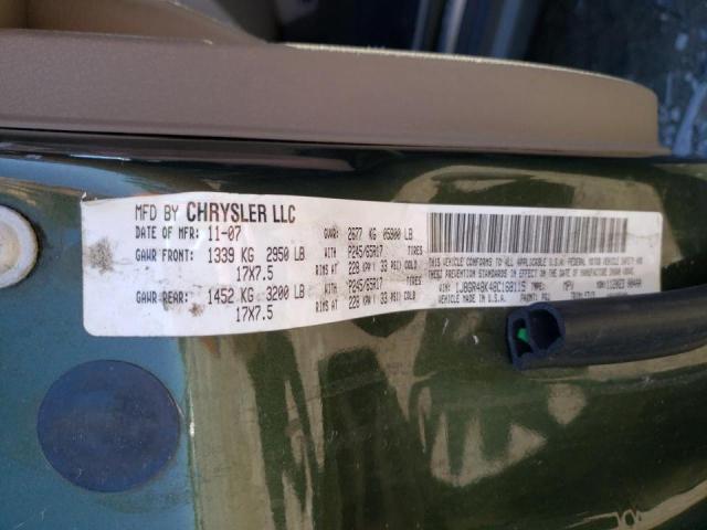 Photo 10 from auction – 2008 JEEP GRAND CHER with VIN 1J8GR48K48C168115