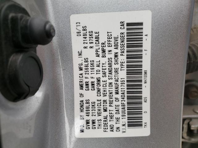 Photo 10 from auction – 2013 ACURA TL SE with VIN 19UUA8F34DA017951