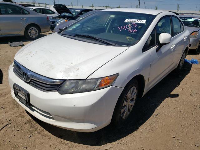 Photo 2 from auction – 2012 HONDA CIVIC LX with VIN 19XFB2F59CE101116