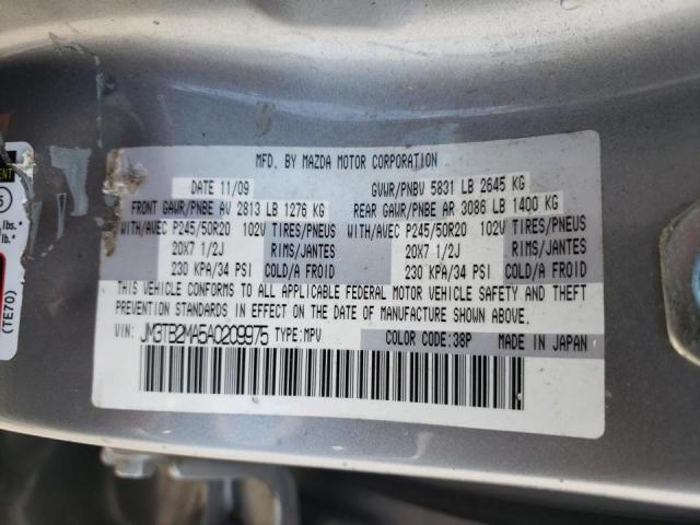 Photo 10 from auction – 2010 MAZDA CX-9 with VIN JM3TB2MA5A0209975