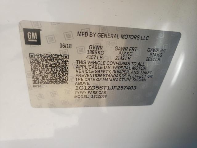 Photo 10 from auction – 2018 CHEVROLET MALIBU LT with VIN 1G1ZD5ST1JF257403