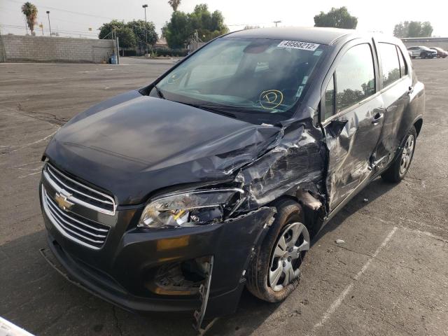 Photo 2 from auction – 2016 CHEVROLET TRAX LS with VIN 3GNCJKSB9GL221007