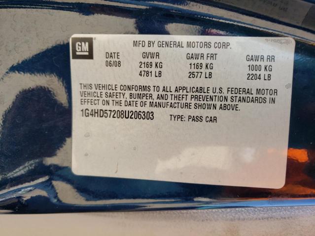 Photo 10 from auction – 2008 BUICK LUCERNE CX with VIN 1G4HD57208U206303