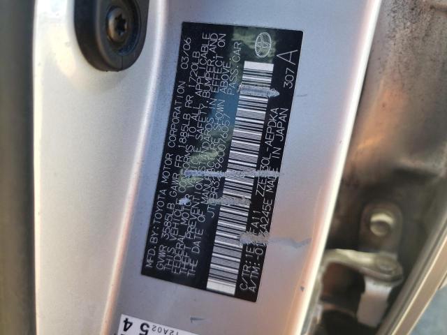 Photo 10 from auction – 2006 TOYOTA COROLLA CE with VIN JTDBR32E960076057