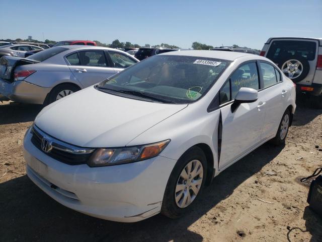 Photo 2 from auction – 2012 HONDA CIVIC LX with VIN 19XFB2F51CE074543