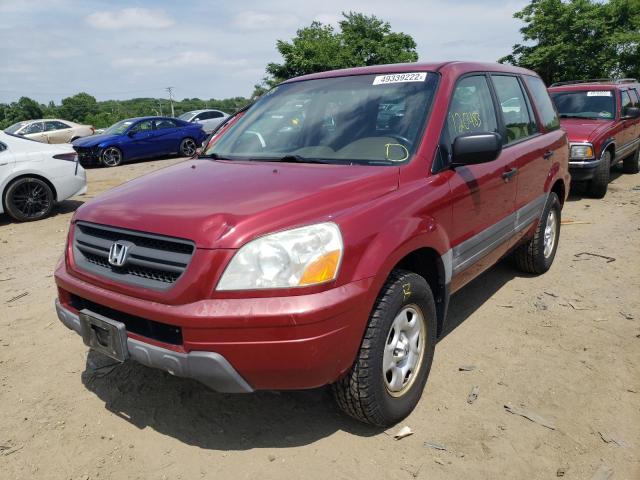 Photo 2 from auction – 2005 HONDA PILOT LX with VIN 2HKYF18115H507116