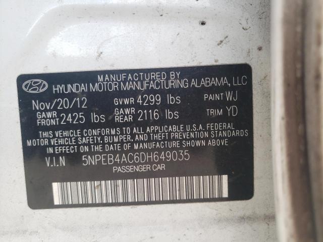 Photo 10 from auction – 2013 HYUNDAI SONATA GLS with VIN 5NPEB4AC6DH649035