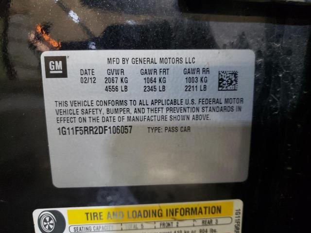 Photo 10 from auction – 2013 CHEVROLET MALIBU 2LT with VIN 1G11F5RR2DF106057