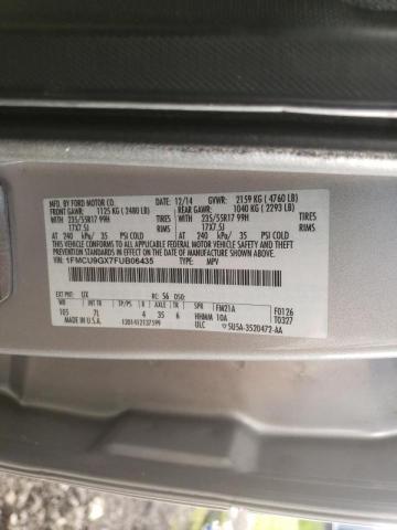 Photo 10 from auction – 2015 FORD ESCAPE SE with VIN 1FMCU9GX7FUB06435