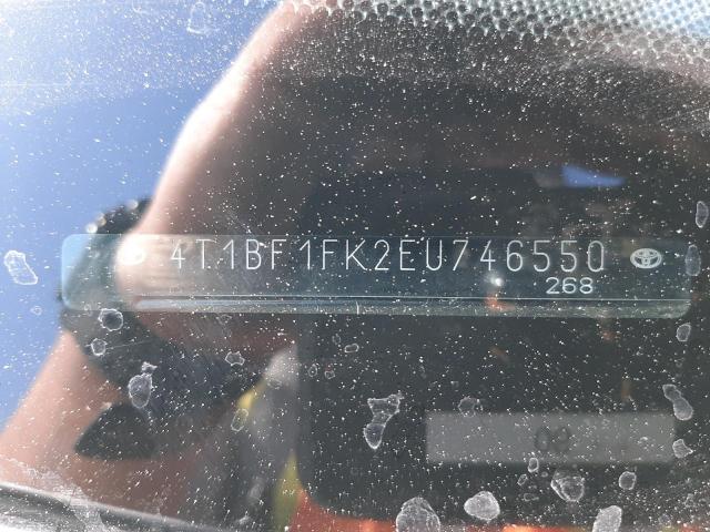 Photo 10 from auction – 2014 TOYOTA CAMRY L with VIN 4T1BF1FK2EU746550
