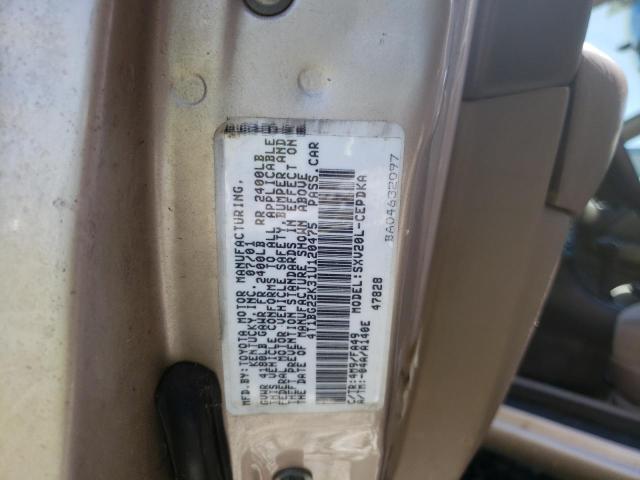 Photo 10 from auction – 2001 TOYOTA CAMRY CE with VIN 4T1BG22K31U120475
