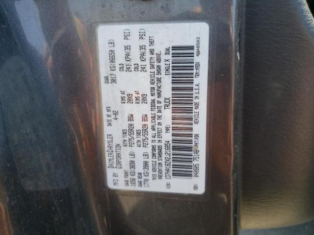 صورة رقم 10 من المزاد - 2002 DODGE RAM 1500 مع VIN 1D7HA18ZX2J216854