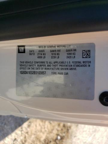 Photo 10 from auction – 2014 CADILLAC CTS with VIN 1G6DA1E32E0103857