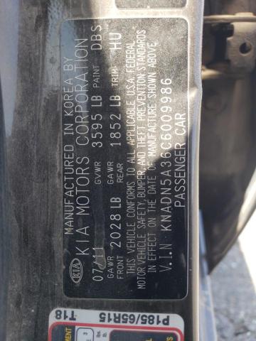 Photo 10 from auction – 2012 KIA RIO EX with VIN KNADN5A36C6009986