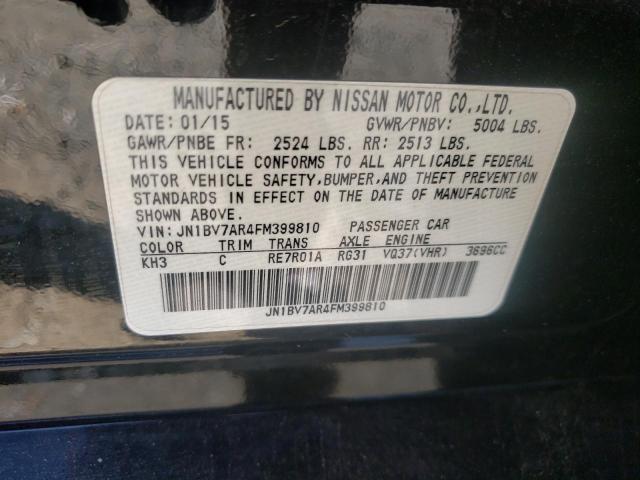 Photo 10 from auction – 2015 INFINITI Q50 BASE with VIN JN1BV7AR4FM399810