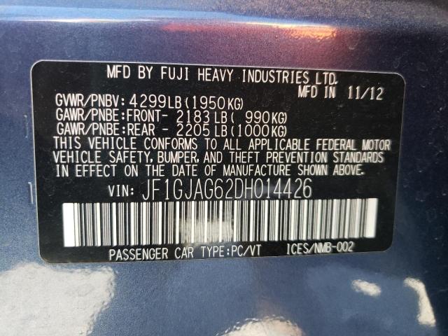 Photo 10 from auction – 2013 SUBARU IMPREZA LI with VIN JF1GJAG62DH014426