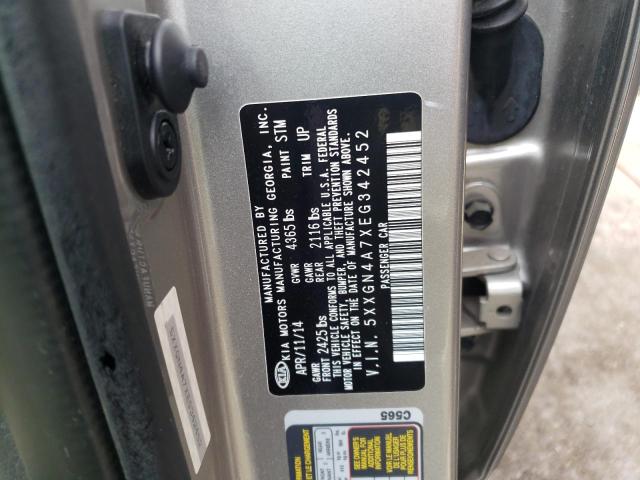 Photo 10 from auction – 2014 KIA OPTIMA EX with VIN 5XXGN4A7XEG342452