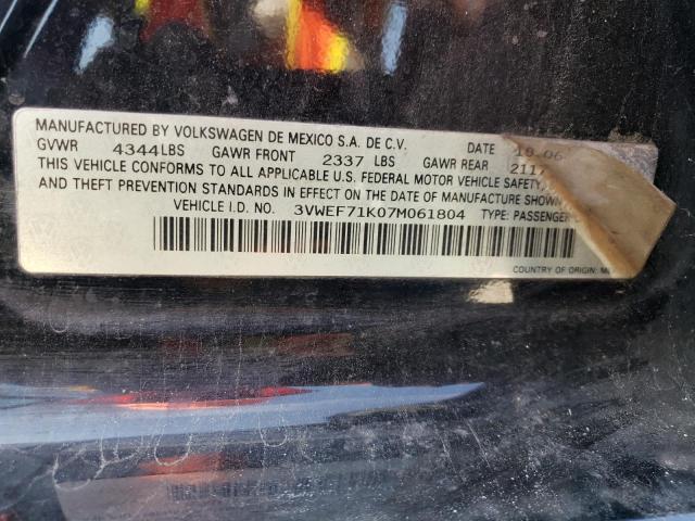 Photo 10 from auction – 2007 VOLKSWAGEN JETTA WOLF with VIN 3VWEF71K07M061804