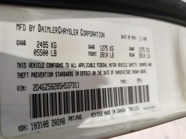 Photo 10 from auction – 2005 DODGE MAGNUM R/T with VIN 2D4GZ58285H537311