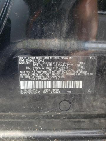 Photo 10 from auction – 2009 TOYOTA RAV4 with VIN 2T3ZF33V29W001173