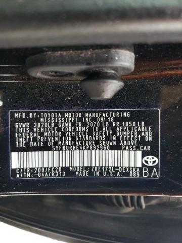 Photo 10 from auction – 2019 TOYOTA COROLLA L with VIN 5YFBURHE4KP892960