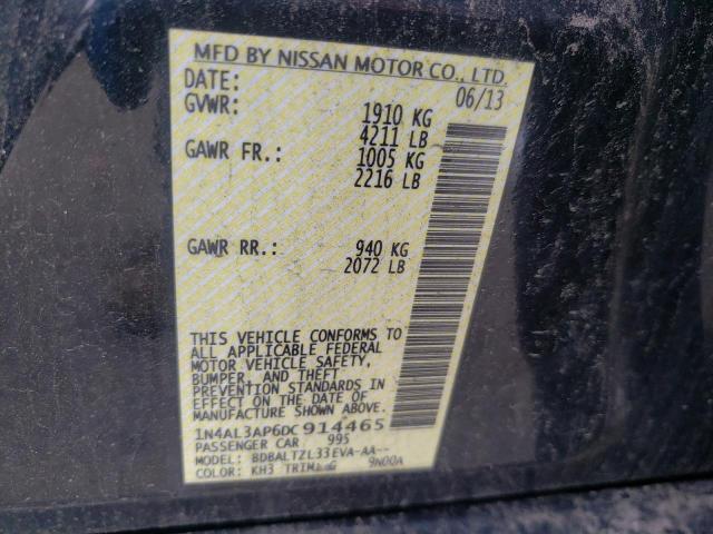 Photo 10 from auction – 2013 NISSAN ALTIMA 2.5 with VIN 1N4AL3AP6DC914465
