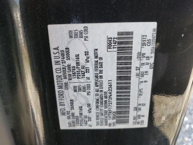 Photo 10 from auction – 2003 FORD F150 with VIN 1FTRF17273NA23611