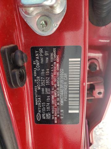 Photo 10 from auction – 2015 HYUNDAI ACCENT GLS with VIN KMHCT4AE3FU916920