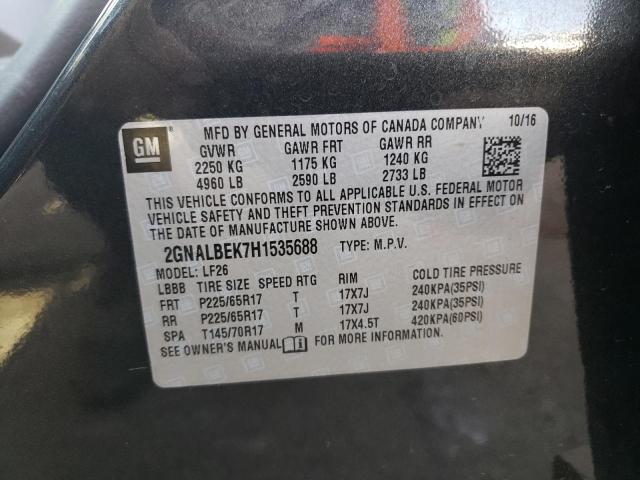 Photo 10 from auction – 2017 CHEVROLET EQUINOX LS with VIN 2GNALBEK7H1535688