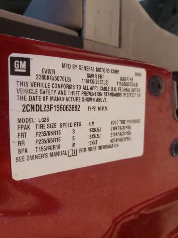 Photo 10 from auction – 2005 CHEVROLET EQUINOX with VIN 2CNDL23F156063882