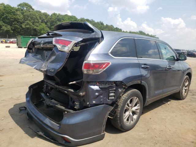 Photo 4 from auction – 2014 TOYOTA HIGHLANDER with VIN 5TDZKRFH9ES016480