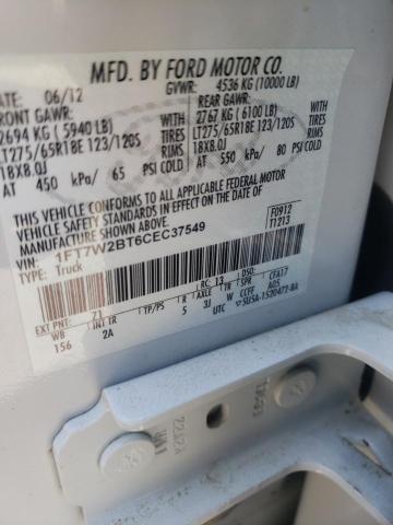 Photo 10 from auction – 2012 FORD F250 SUPER with VIN 1FT7W2BT6CEC37549
