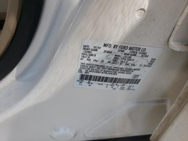 Photo 10 from auction – 2007 LINCOLN MKX with VIN 2LMDU88C47BJ24350
