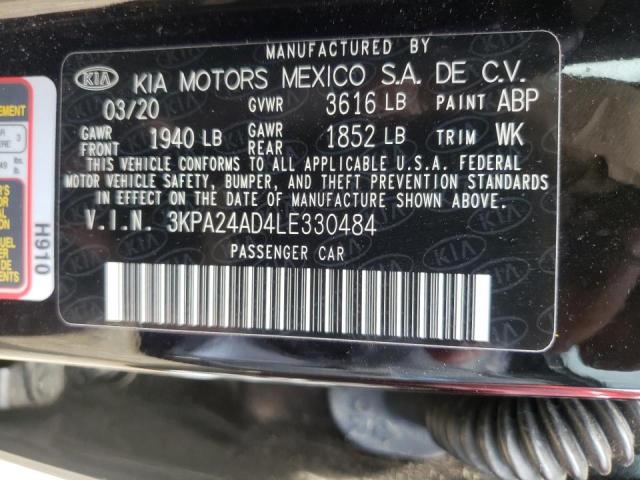 Photo 10 from auction – 2020 KIA RIO LX with VIN 3KPA24AD4LE330484