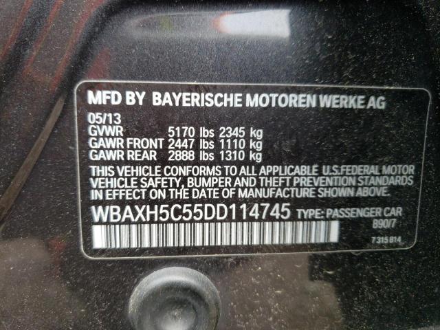 Photo 10 from auction – 2013 BMW 528 XI with VIN WBAXH5C55DD114745