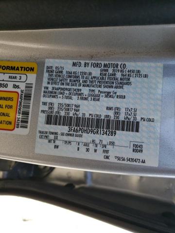 Photo 10 from auction – 2016 FORD FUSION SE with VIN 3FA6P0HD9GR134289