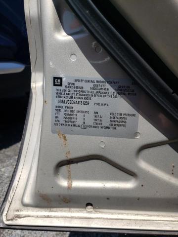 Photo 10 from auction – 2010 BUICK ENCLAVE CX with VIN 5GALVCED2AJ131259