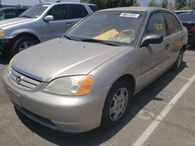 Photo 2 from auction – 2001 HONDA CIVIC LX with VIN 2HGES15551H557169
