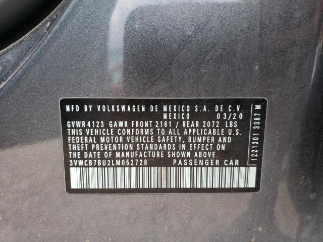 Photo 10 from auction – 2020 VOLKSWAGEN JETTA S with VIN 3VWCB7BU2LM052728